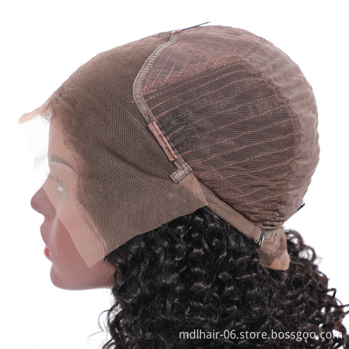 Wholesale 150% Lace Front Human Hair Wigs 13X4 Pre Plucked Remy Brazilian kinky curly Lace Frontal Wigs For Black Women